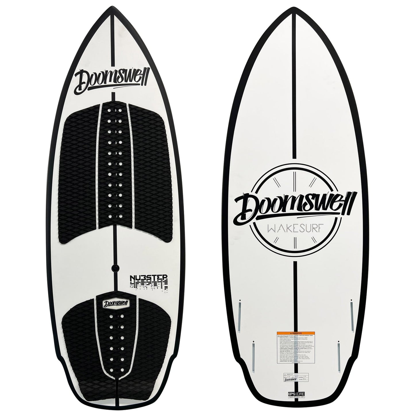 Doomswell Nubstep - Trace White - Wakesurf Board