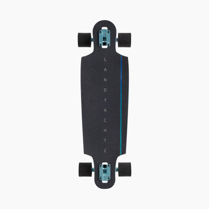 Landyachtz Drop Cat 33 Python Drop Through Rocker Freeride Longboard Complete