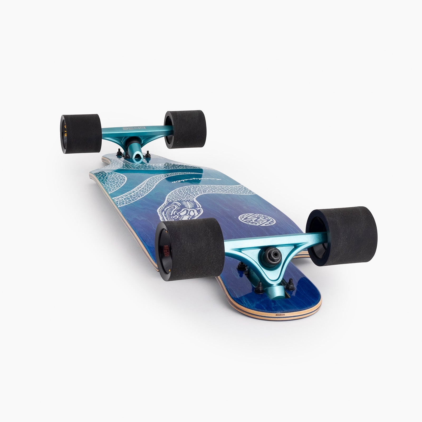 Landyachtz Drop Cat 33 Python Drop Through Rocker Freeride Longboard Complete