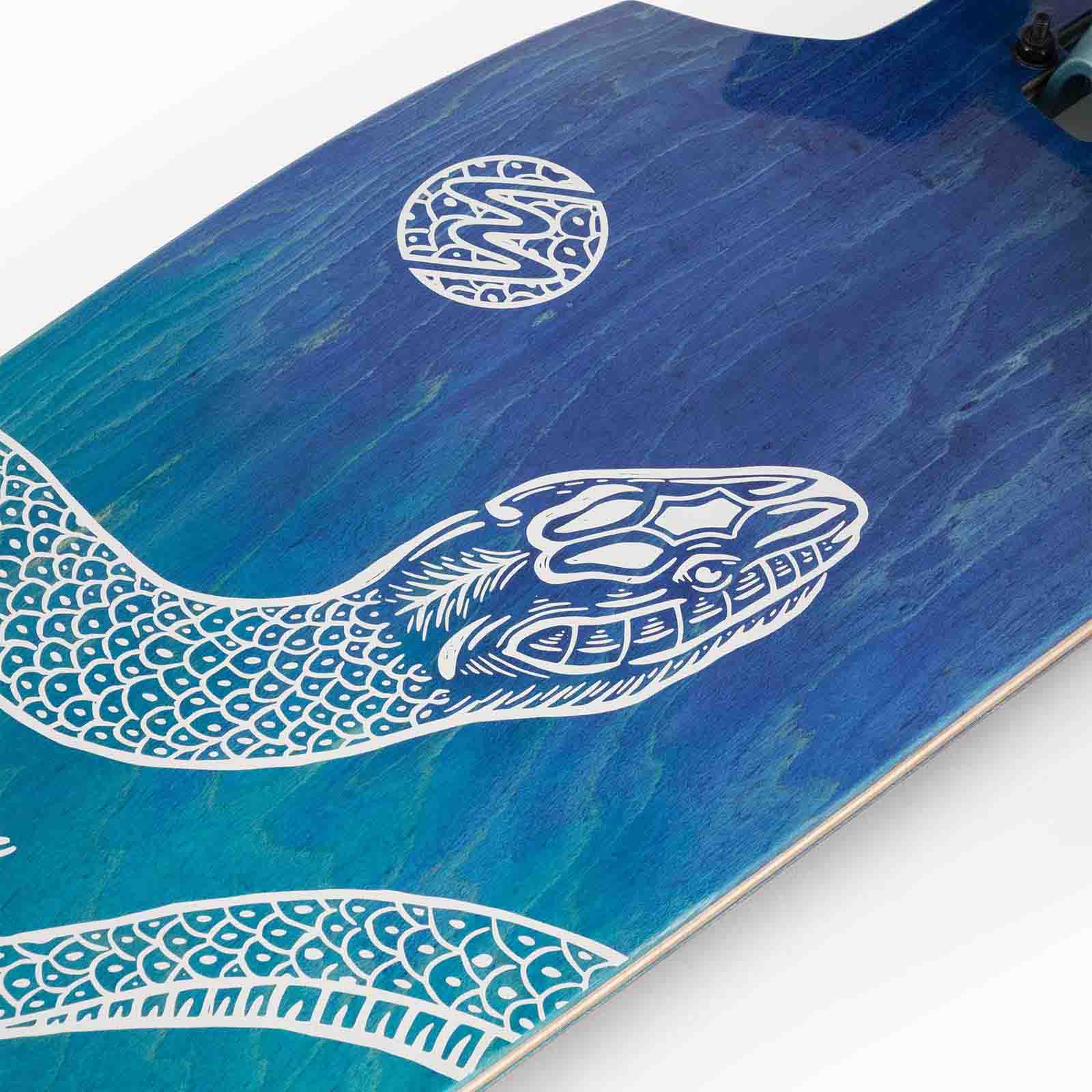 Landyachtz Drop Cat 33 Python Drop Through Rocker Freeride Longboard Complete