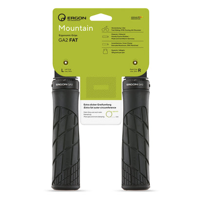 Ergon GA2 FAT Lock-On MTB Bicycle Grips Black