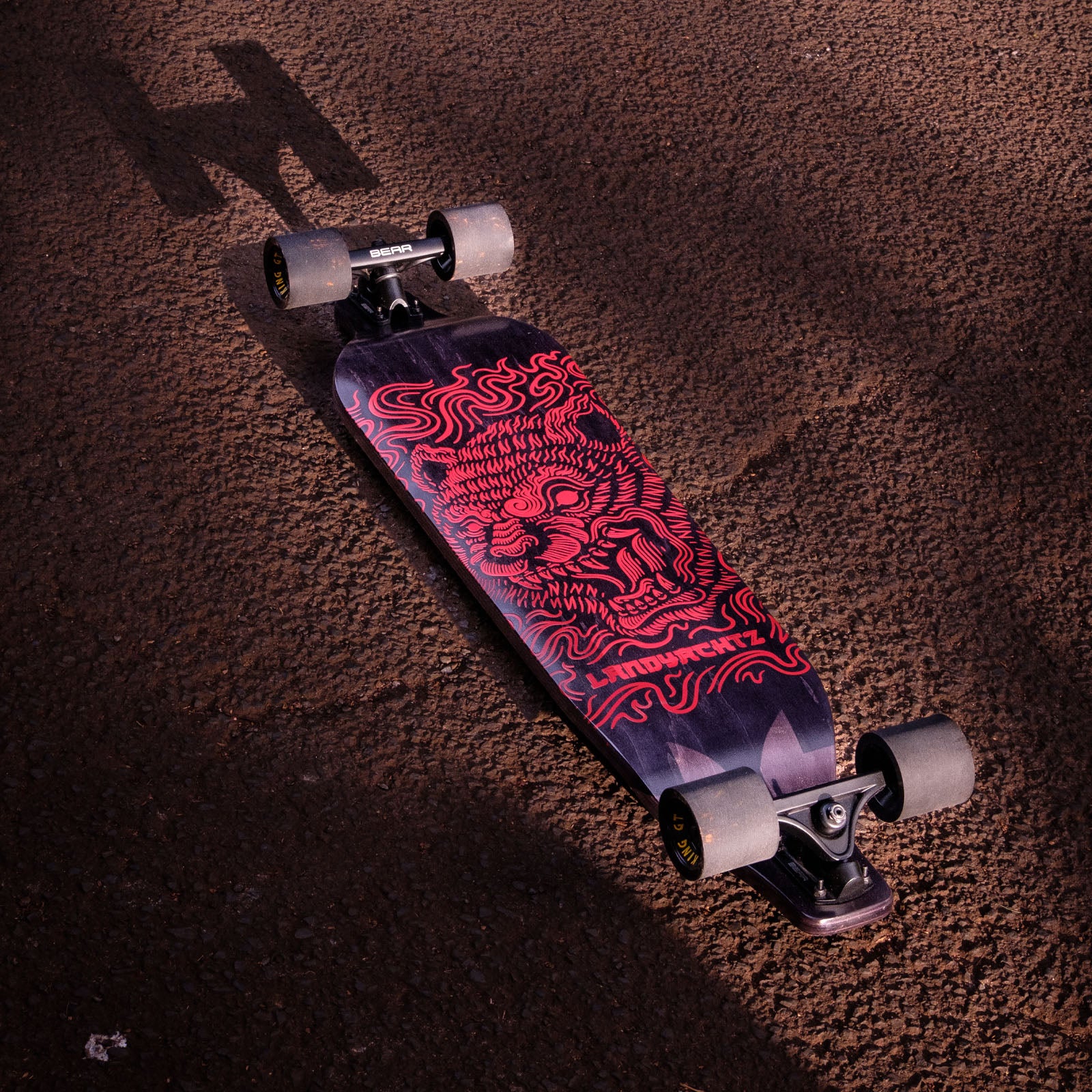 Landyachtz Evo 40 Bear Drop Down Freeride Longboard Complete
