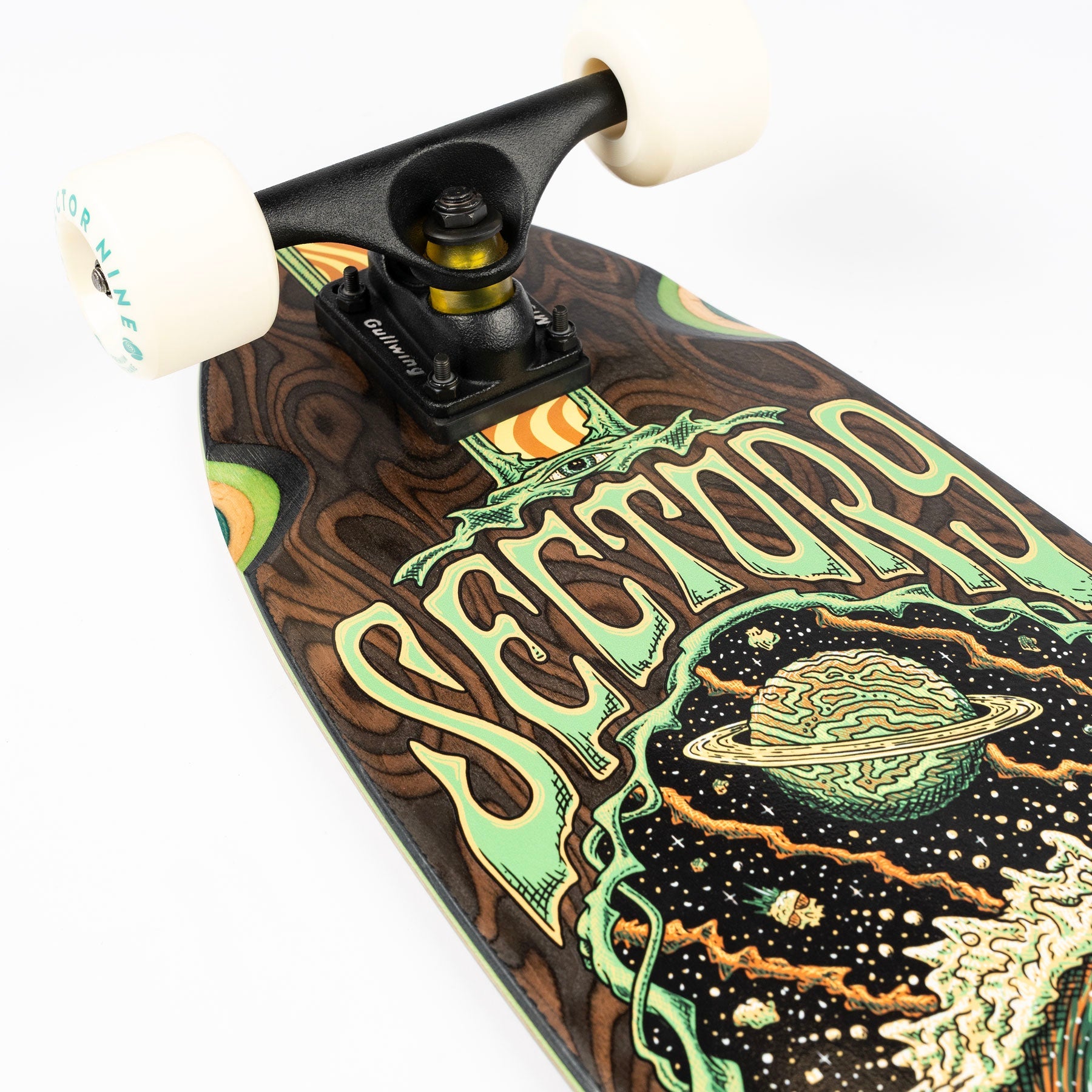 Sector 9 Ben Gravy Strand Cosmos Kicktail Cruiser Longboard Complete