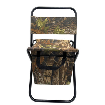 Camouflage Outdoor Folding Chair with Cooler Bag