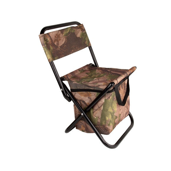 Camouflage Outdoor Folding Chair with Cooler Bag