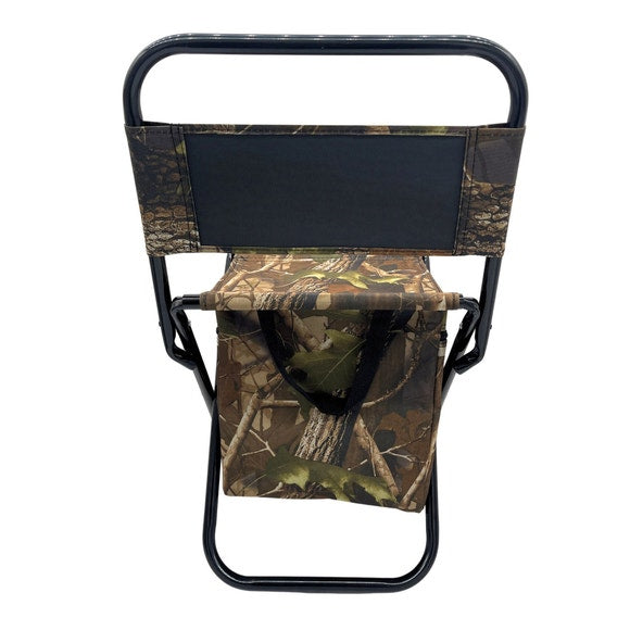 Camouflage Outdoor Folding Chair with Cooler Bag