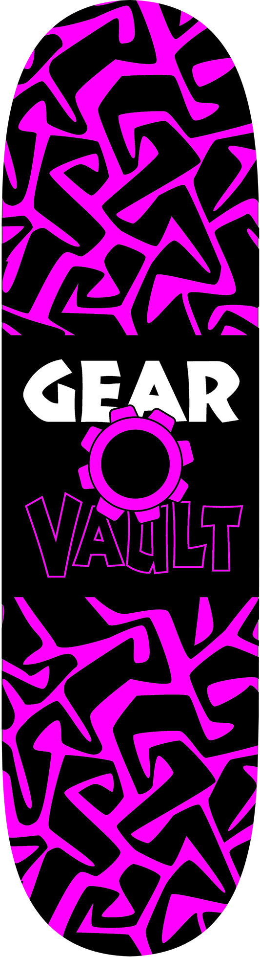 Gear Vault Psychedelic Logo Skateboard Deck