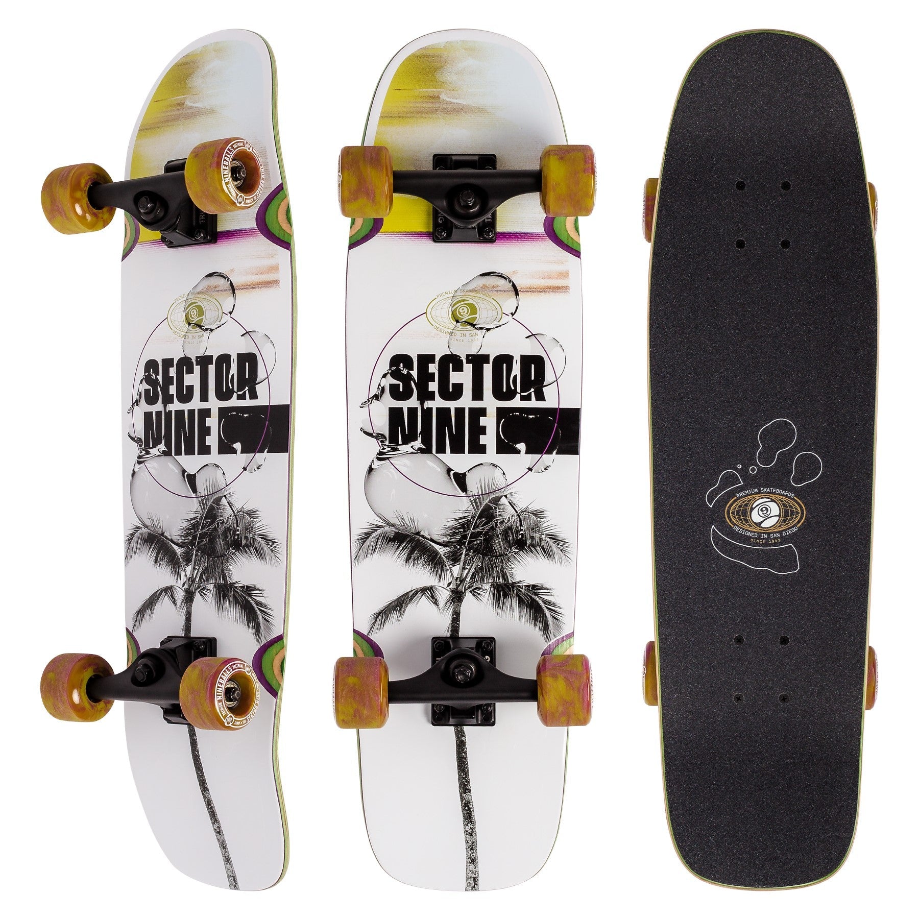 Sector 9 Ninety Five Coil Kicktail Cruiser Longboard Complete