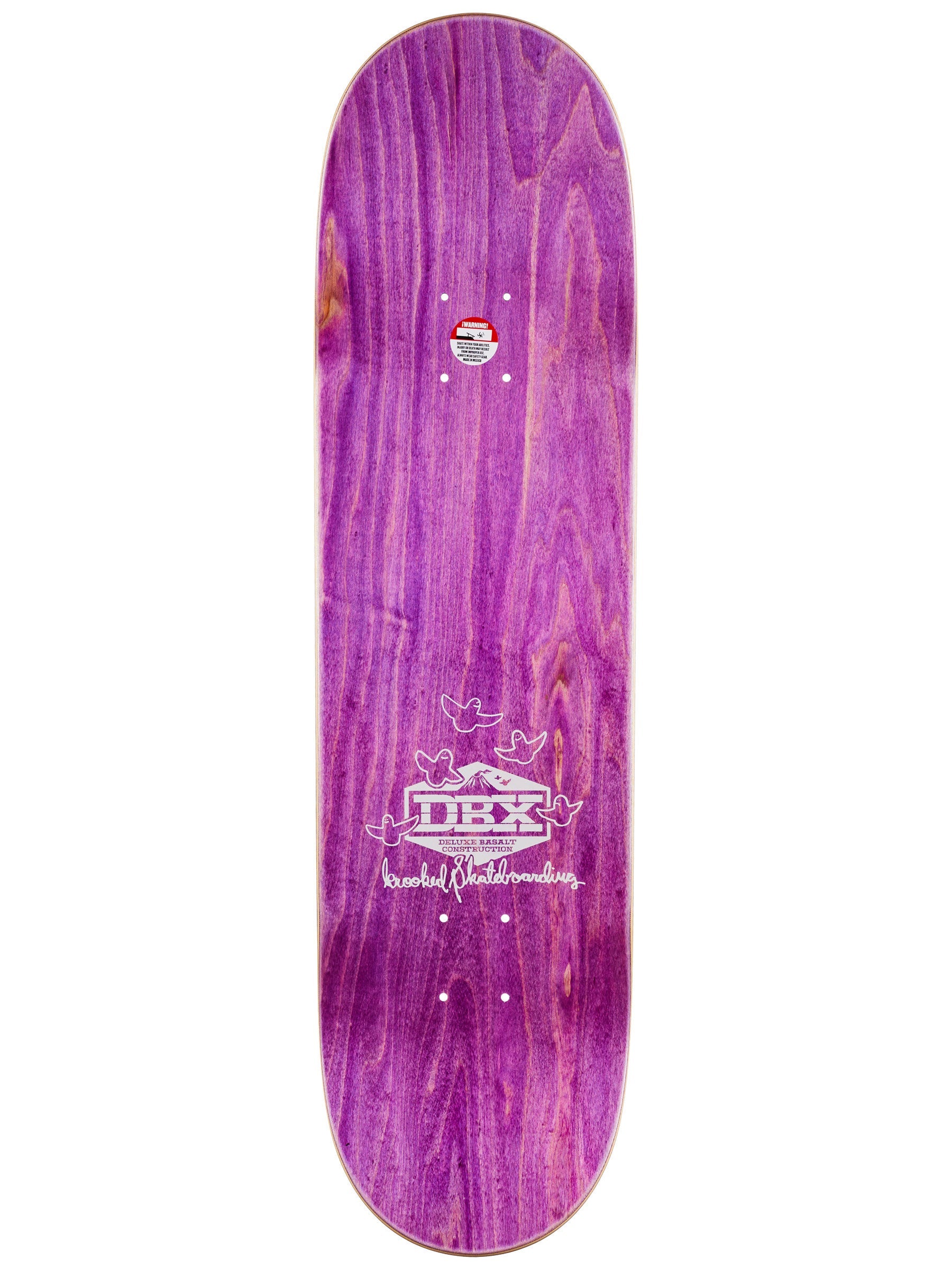 Krooked DBX Eyes Wine 8.50in x 31.8in Skateboard Deck