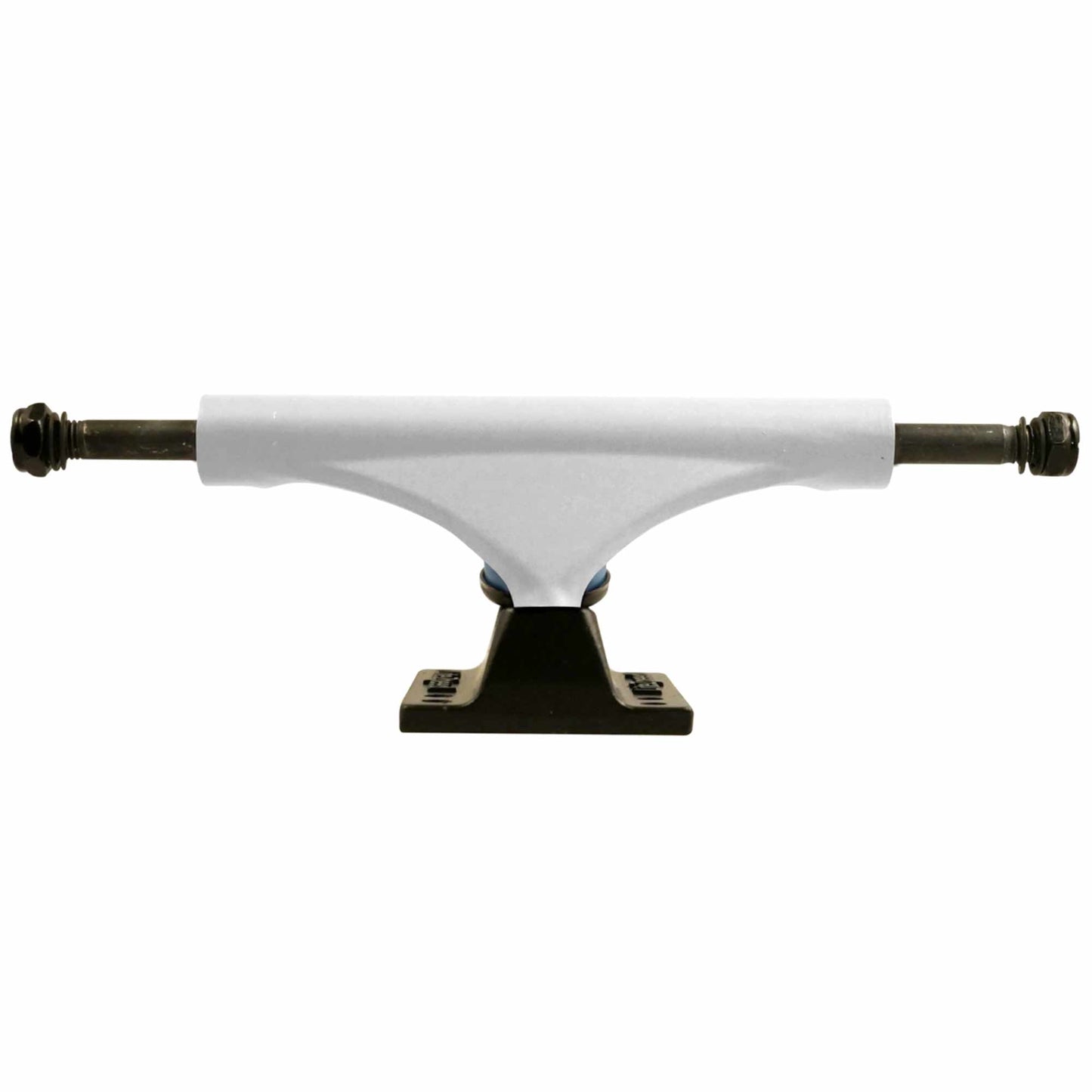 Litezpeed Color / Black Base Skateboard Trucks - 5.25" Hanger / 8.0" Axle White
