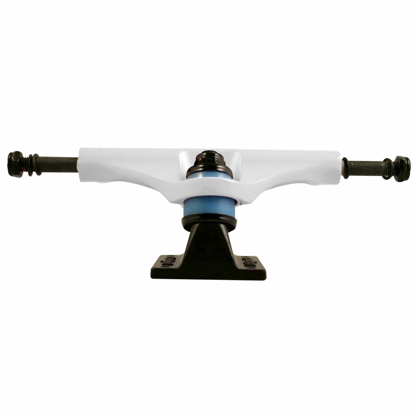 Litezpeed Color / Black Base Skateboard Trucks - 5.25" Hanger / 8.0" Axle White