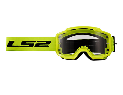 LS2 Charger MX Motocross Goggle HiViz Yellow