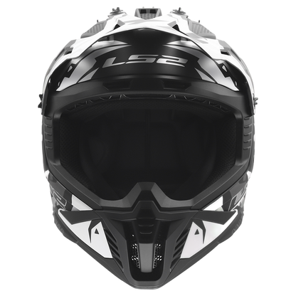 LS2 Gate II Electra Full Face MX Motorcyle Helmet Matte Black Gray
