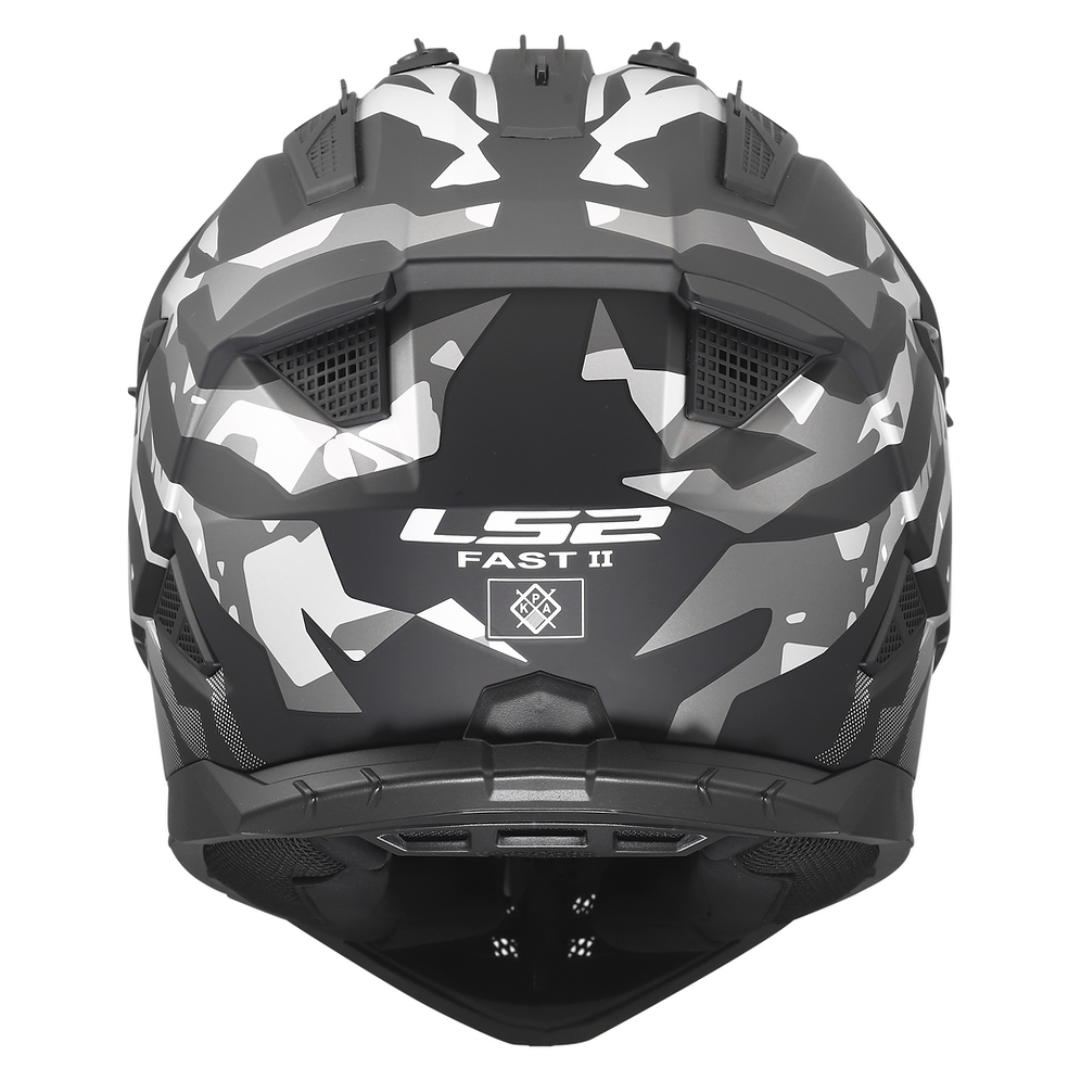 LS2 Gate II Electra Full Face MX Motorcyle Helmet Matte Black Gray