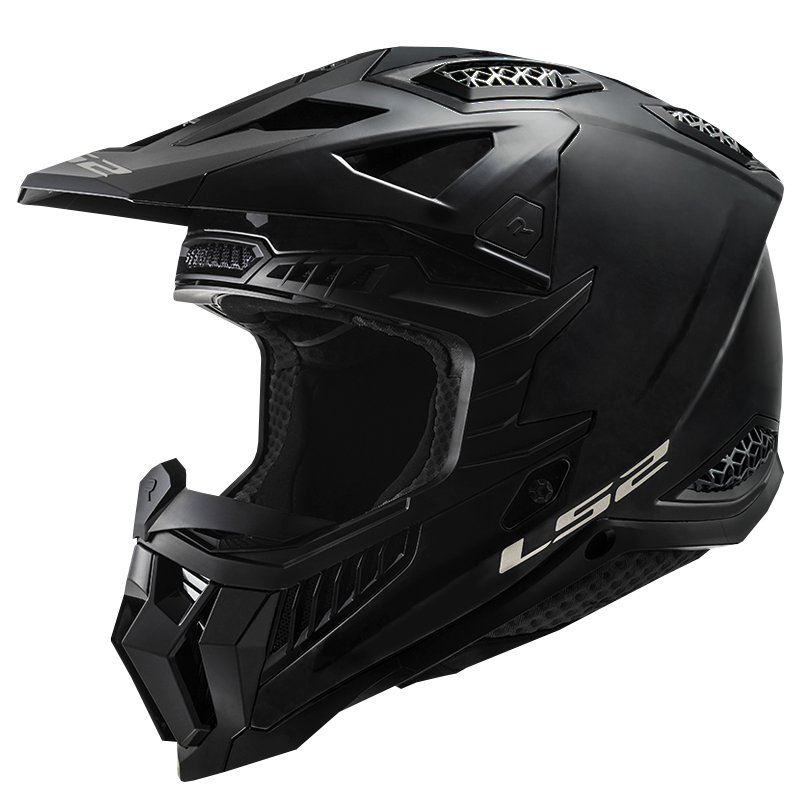 LS2 X-Force Solid Full Face MX Motorcycle Helmet, Matte Black