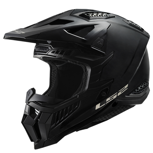 LS2 X-Force Solid Full Face MX Motorcycle Helmet, Matte Black