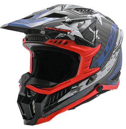 LS2 X-Force USA Carbon Full Face MX Motorcycle Helmet