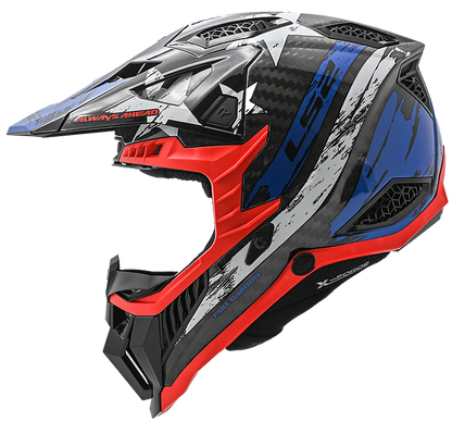 LS2 X-Force USA Carbon Full Face MX Motorcycle Helmet