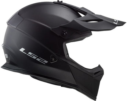 LS2 Youth Gate Solid Full Face MX Motorcycle Helmet, Matte Black, Small
