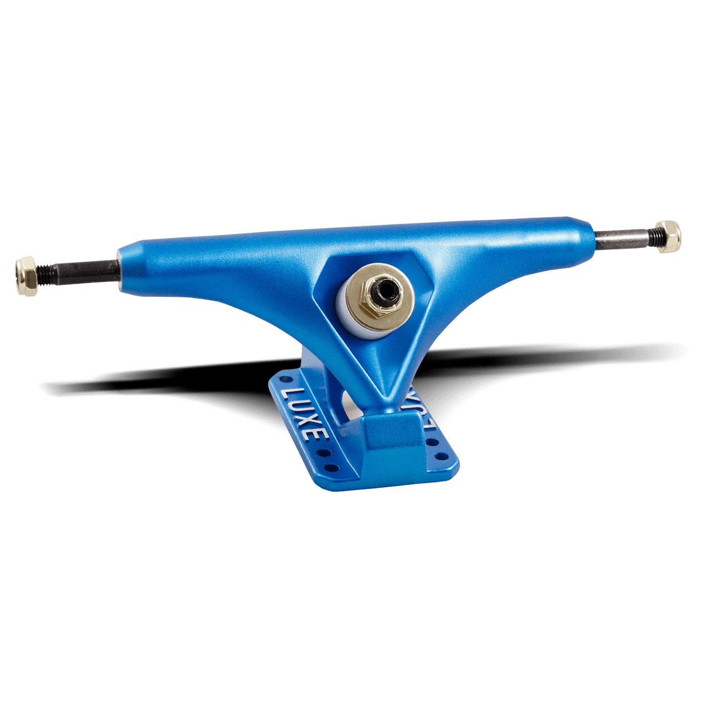 LUXE Lite 180mm hollow kingpin downhill longboard trucks satin blue