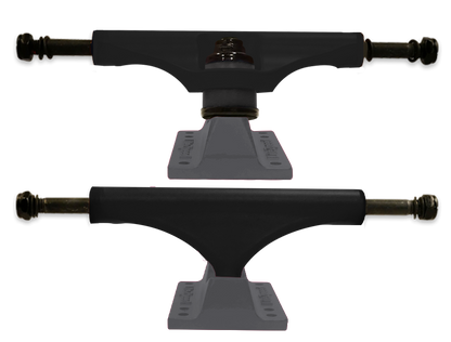 Litezpeed Black / Color Base Skateboard Trucks - 5.25" Hanger / 8.0" Axle Gunmetal