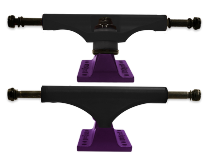 Litezpeed Black / Color Base Skateboard Trucks - 5.25" Hanger / 8.0" Axle Purple