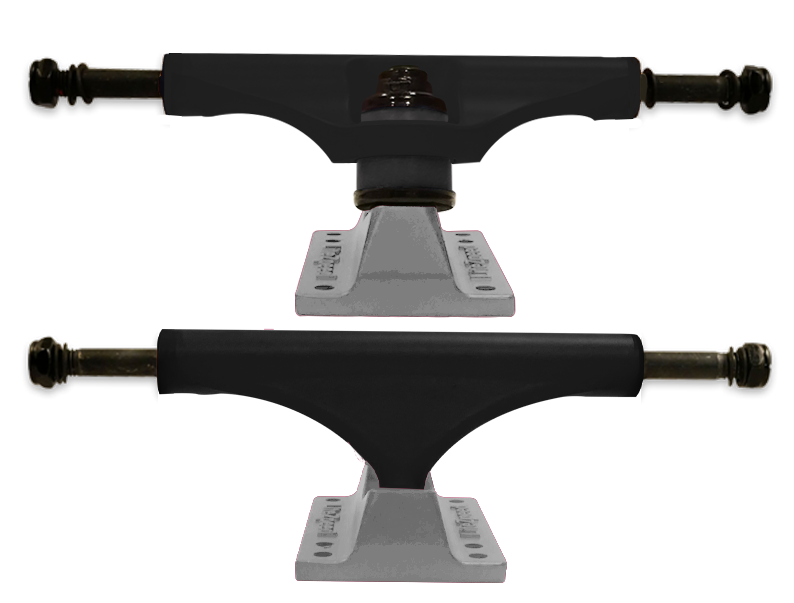 Litezpeed Black / Color Base Skateboard Trucks - 5.25" Hanger / 8.0" Axle Polished