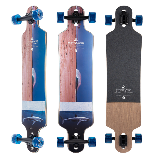 Sector 9 Meridian Rips Drop Through Longboard Complete
