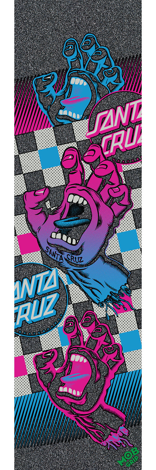 Mob x Santa Cruz Check Trap Hand 9in x 33in Grip Tape