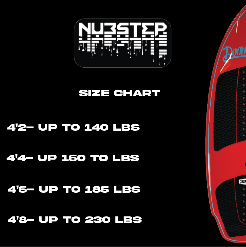 Nubstep Size Chart