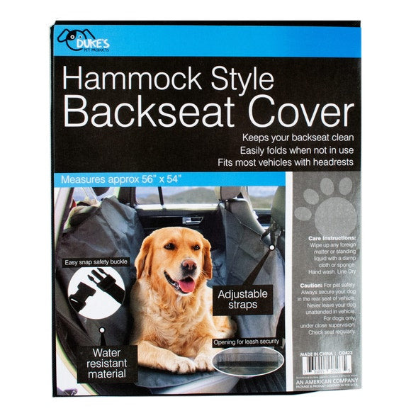 Hammock Style Backseat Cover for Pets