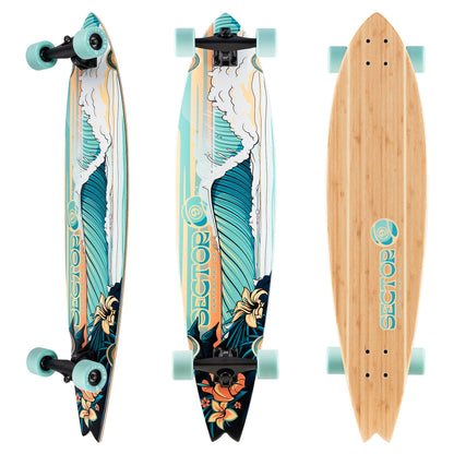 Sector 9 Offshore Reeler Swallow Tail Longboard Complete