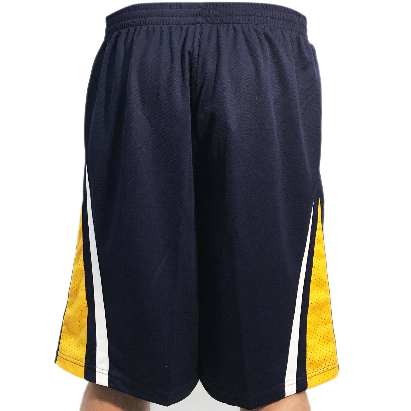 Peak Men's Battier Bat Match Basketball Shorts Navy Yellow
