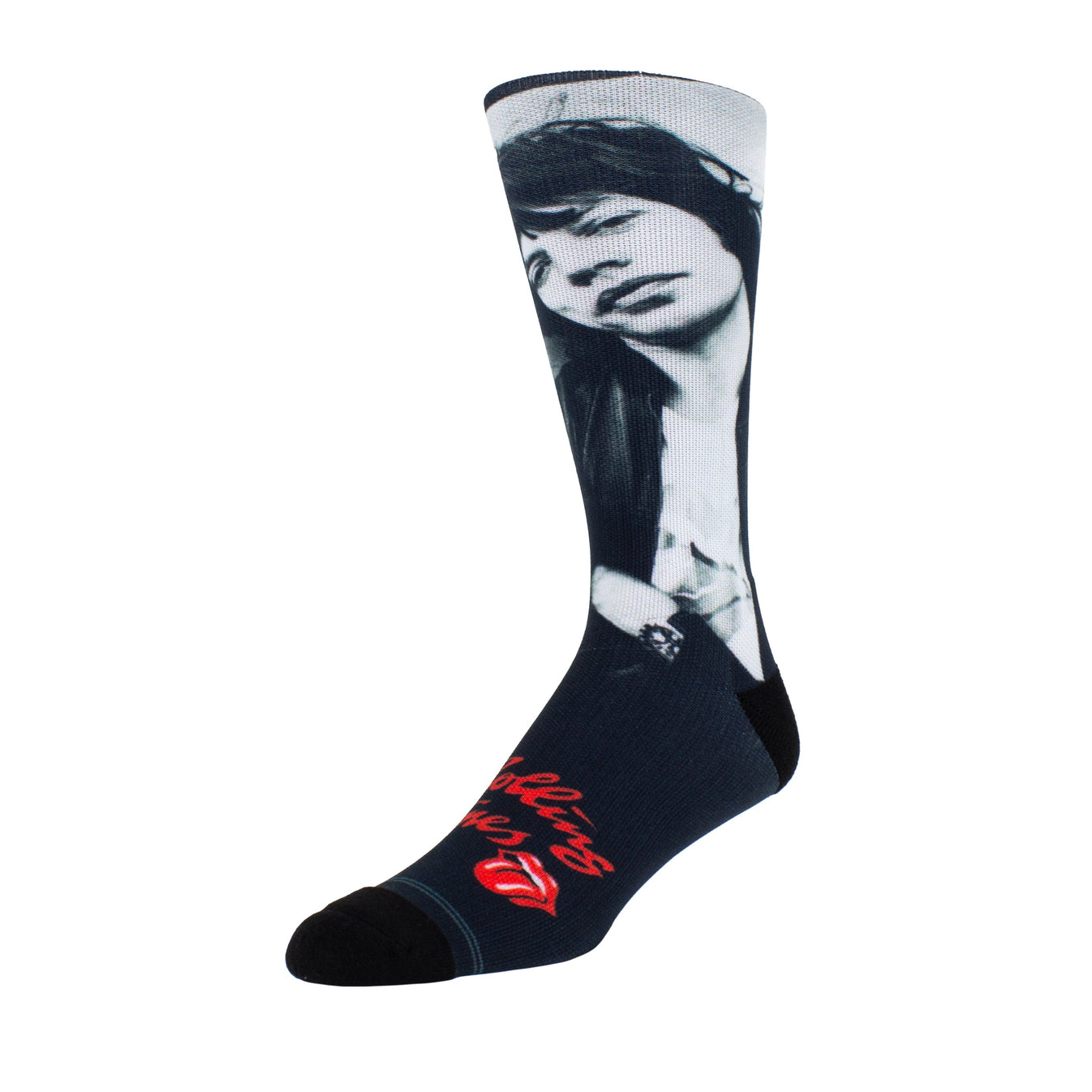 Perri's The Rolling Stones Mick on the Wall Socks, 1 Pair
