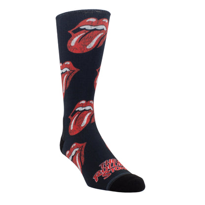 Perri's The Rolling Stones Allover Distressed Tongues Socks