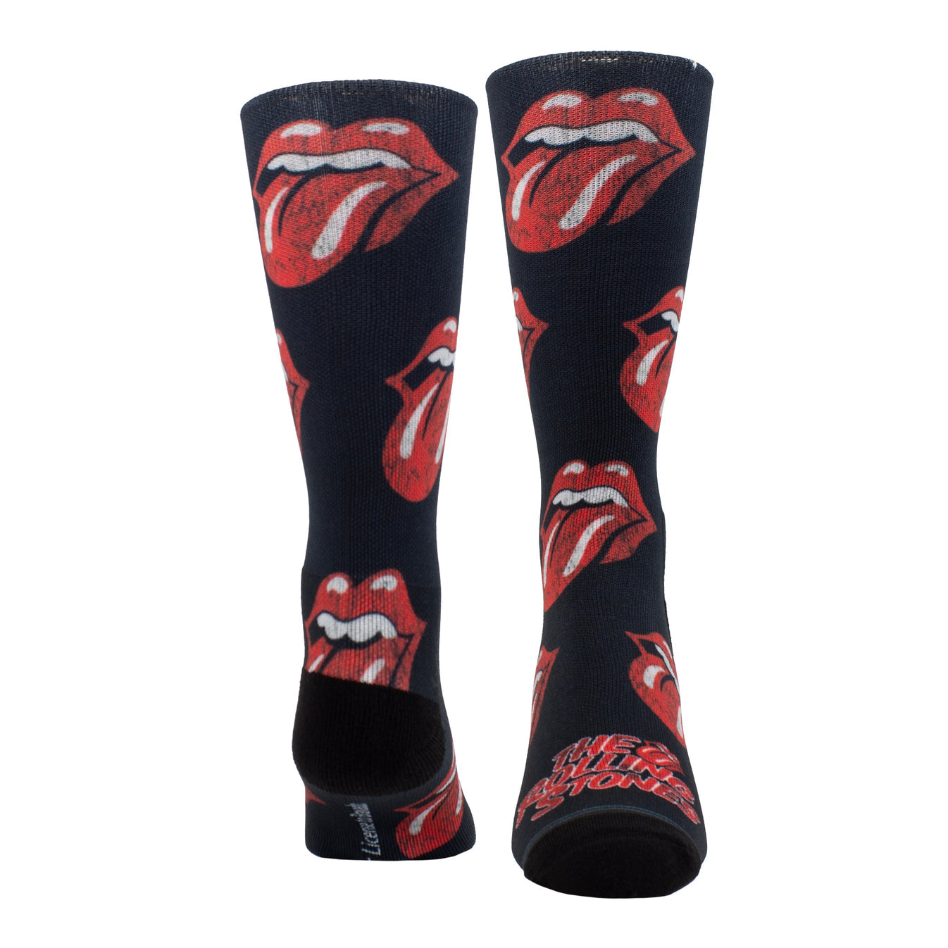 Perri's The Rolling Stones Allover Distressed Tongues Socks