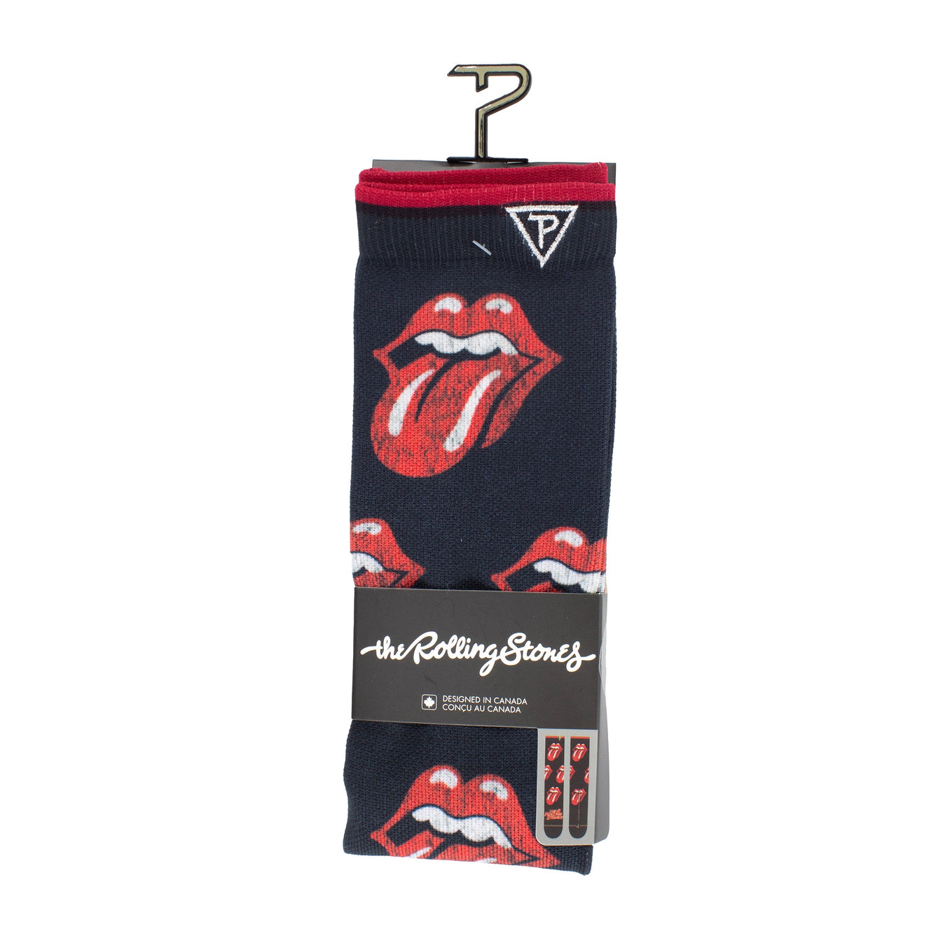 Perri's The Rolling Stones Allover Distressed Tongues Socks