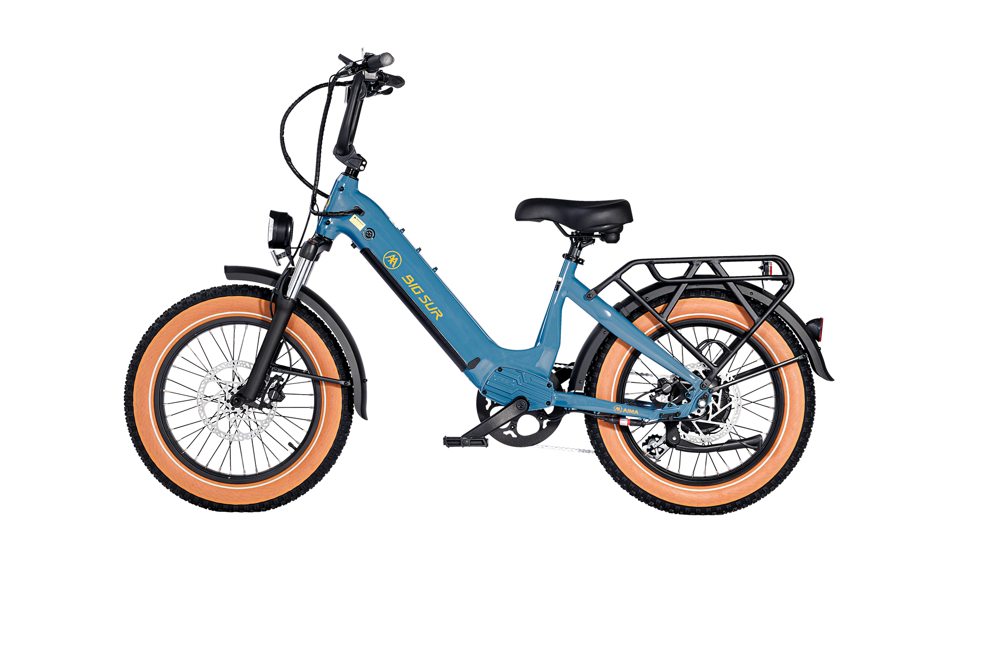 AIMA Big Sur Sport 20" Fat Tire Electric Bike Sea Breeze Blue