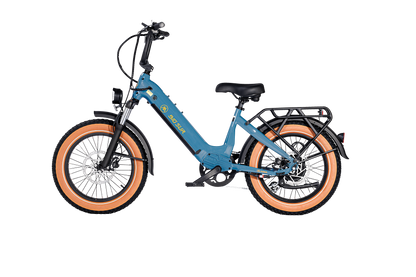 AIMA Big Sur Sport 20" Fat Tire Electric Bike Sea Breeze Blue