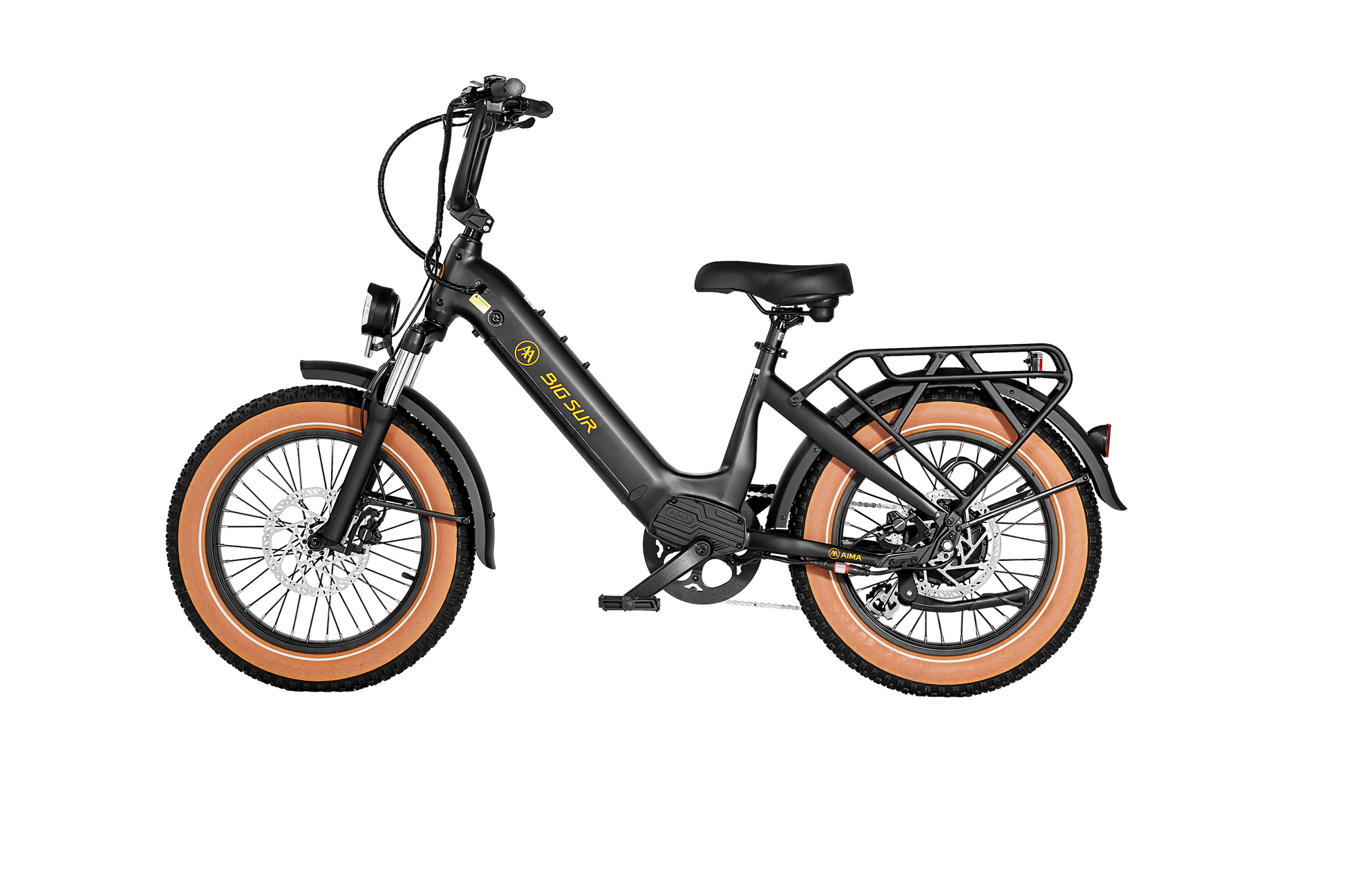 AIMA Big Sur Sport 20" Fat Tire Electric Bike Black