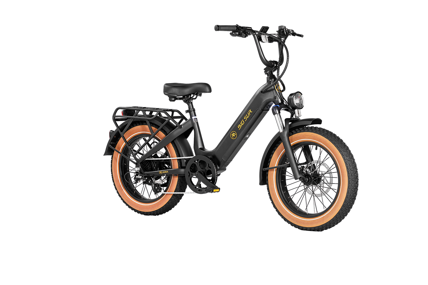 AIMA Big Sur Sport 20" Fat Tire Electric Bike Black