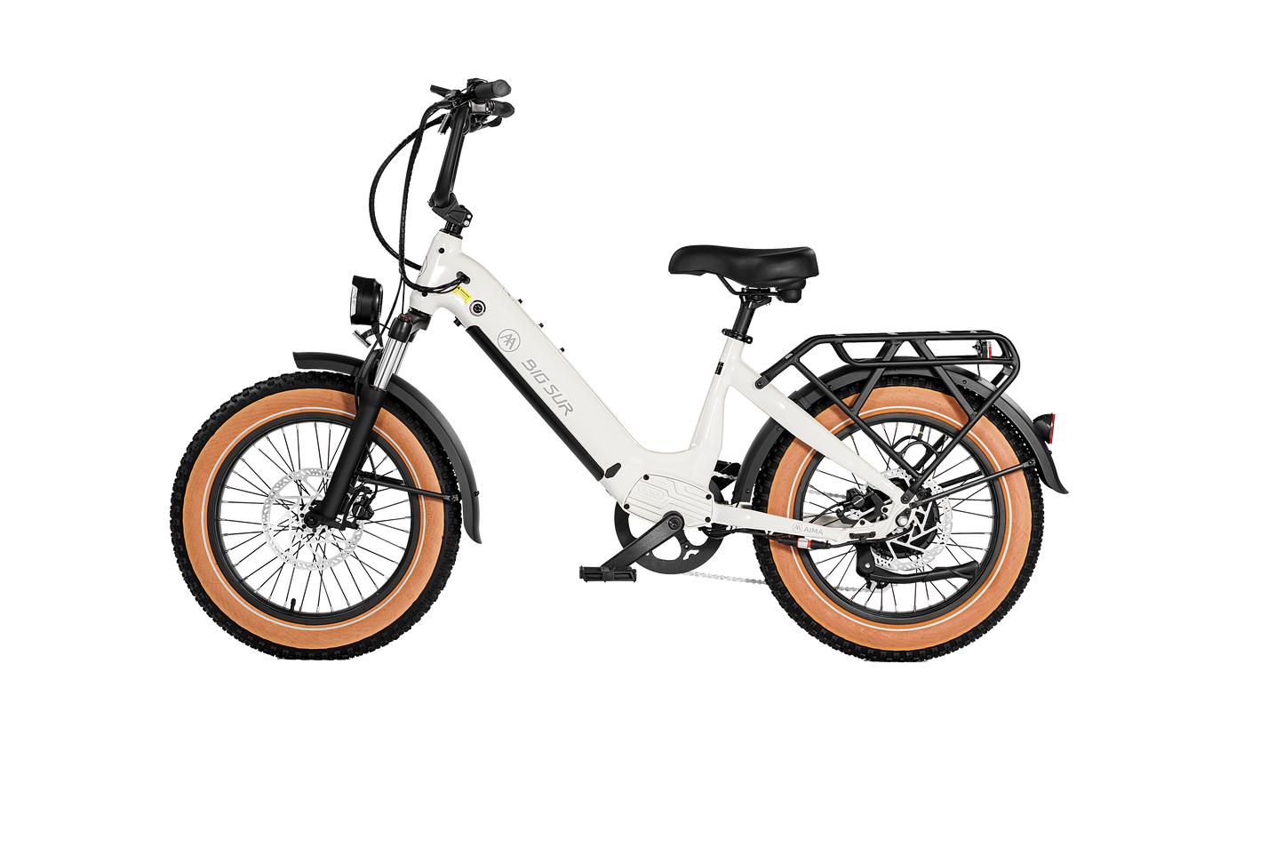 AIMA Big Sur Sport 20" Fat Tire Electric Bike White