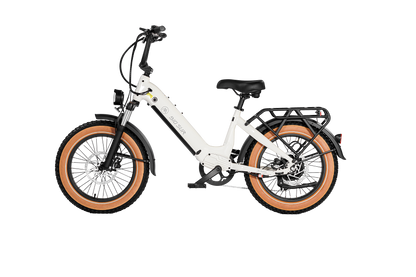 AIMA Big Sur Sport 20" Fat Tire Electric Bike White