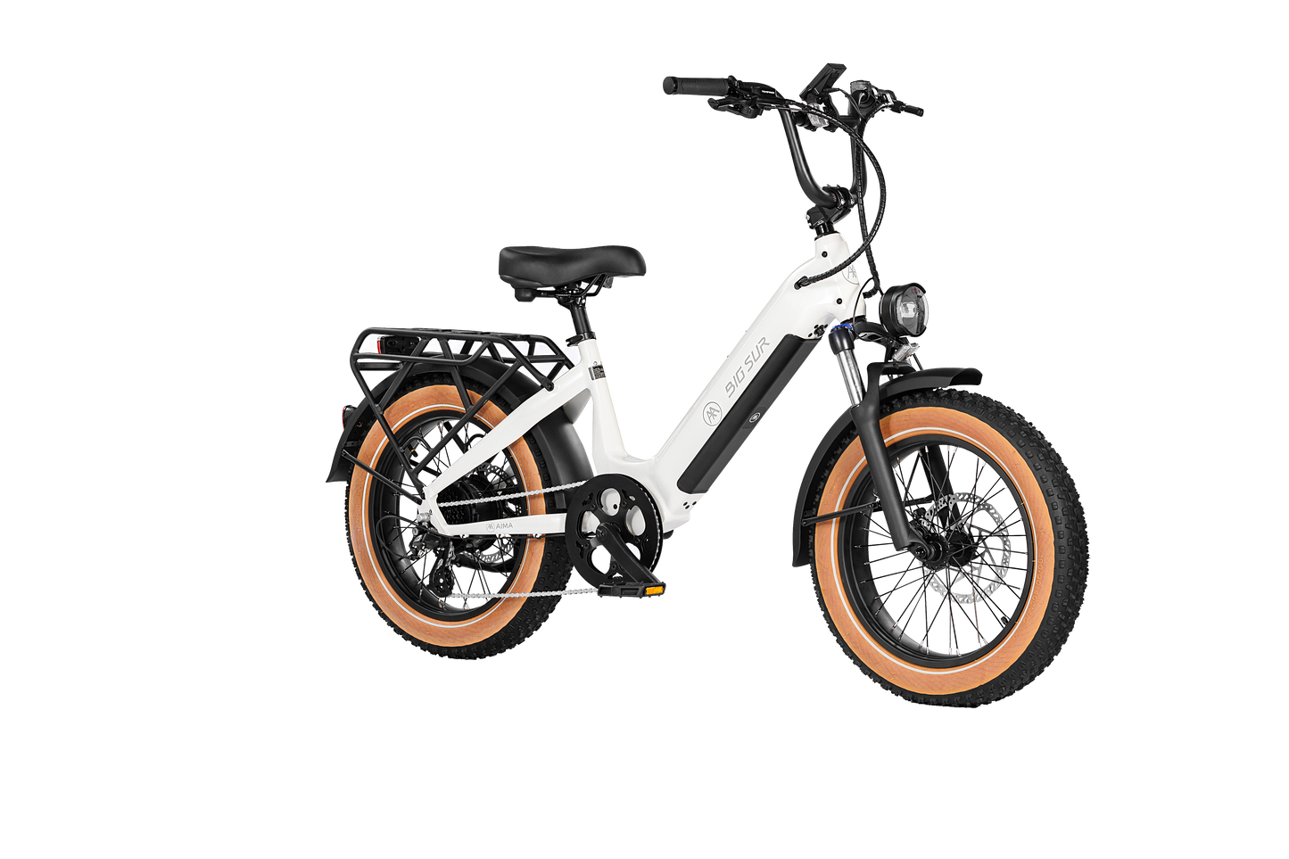 AIMA Big Sur Sport 20" Fat Tire Electric Bike White