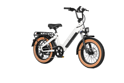 AIMA Big Sur Sport 20" Fat Tire Electric Bike White