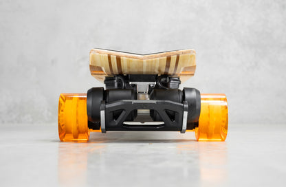 Evolve Skateboards Stoke X Bamboo Cruiser Electric Skateboard Orange Wheels