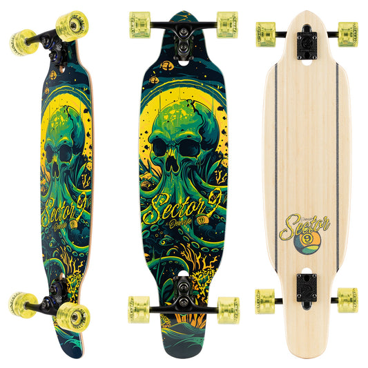 Sector 9 Striker Depths Drop Through Kicktail Longboard Complete