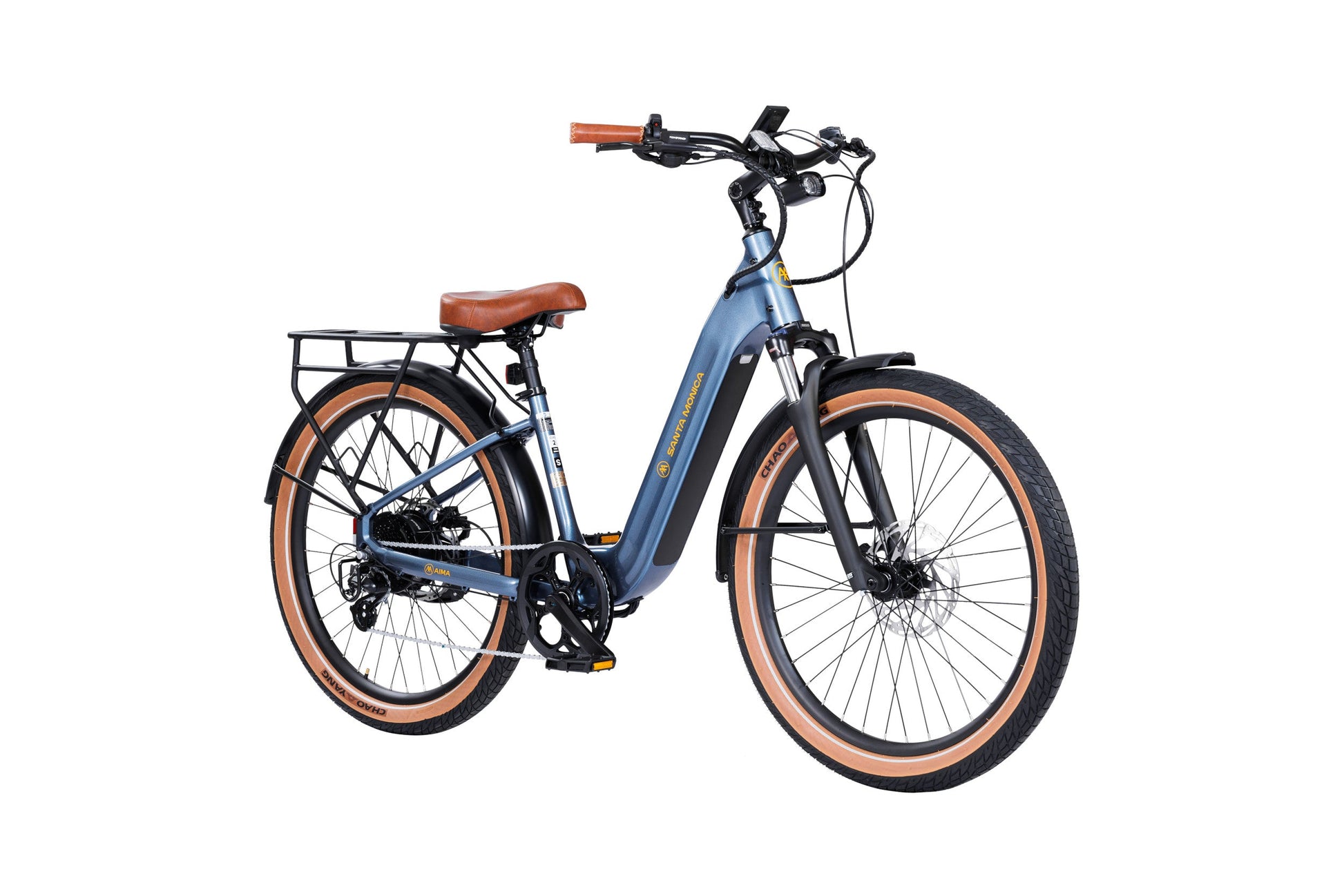 AIMA Santa Monica 27.5" 750 Watt Motor Cruiser Electric Bike Sea Breeze Blue