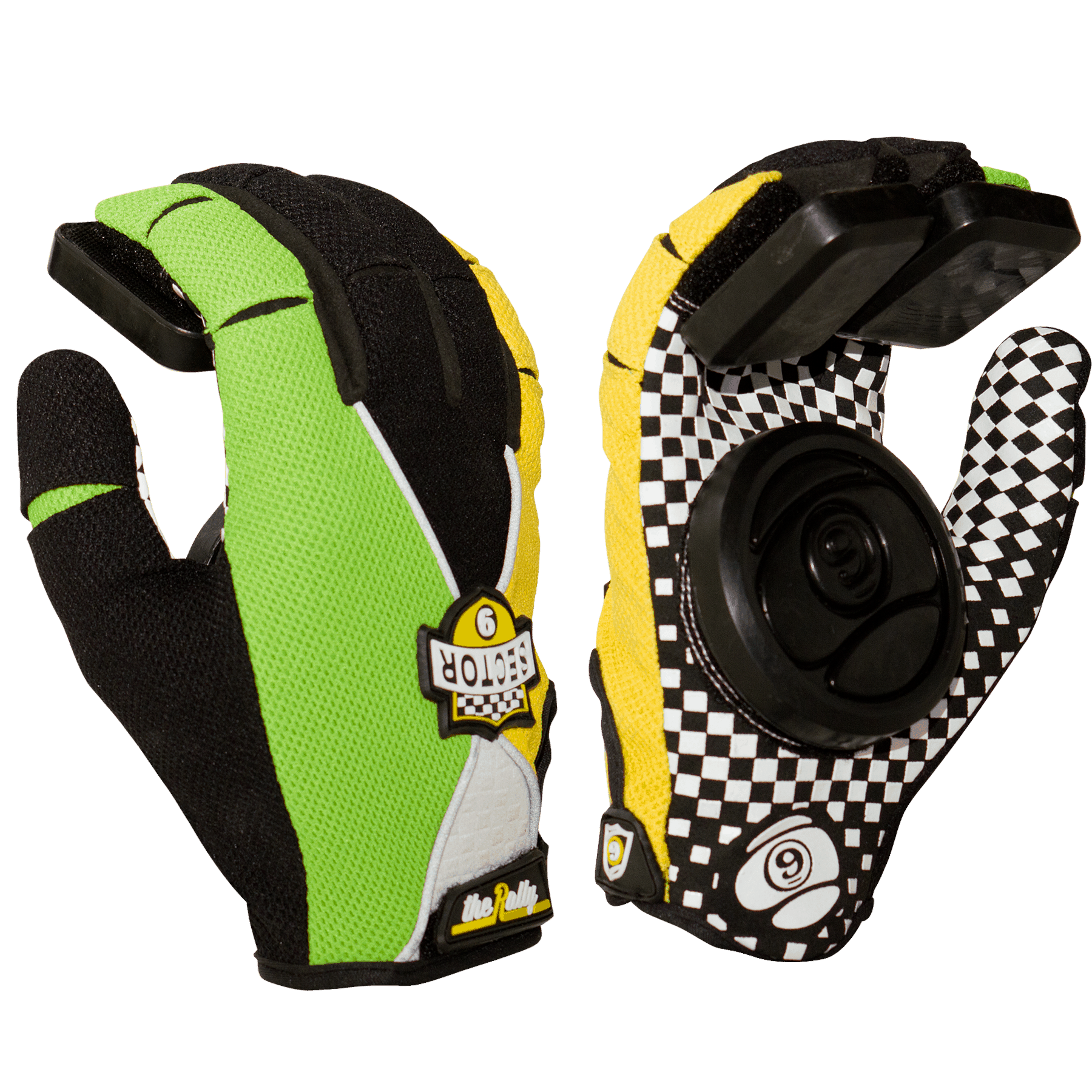Sector 9 Rally Youth Longboarding Slide Gloves Green