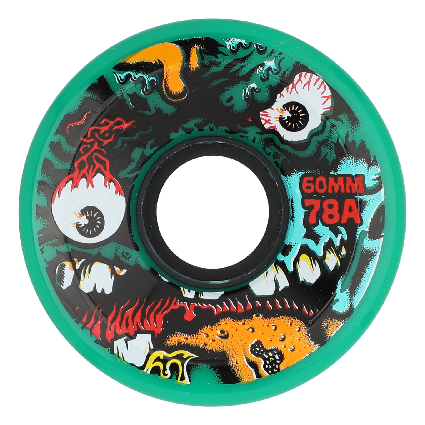 Slime Balls Wheels 60mm 78a Roskopp Face Two Reissue OG Slime Green Skate Wheels